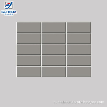 kitchen light grey elegant 75x150mm ceramic glazed wall decorative subway tiles